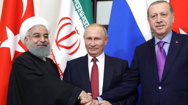 بوتين واردوغان وروحاني