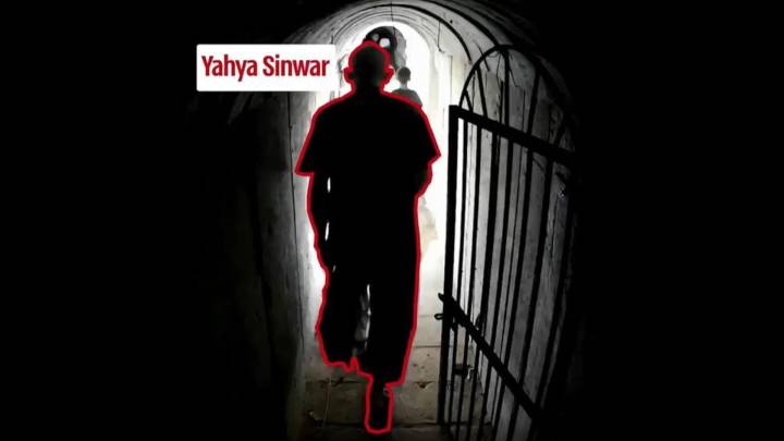 Yahya Sinwar in den Tunnel Gazas